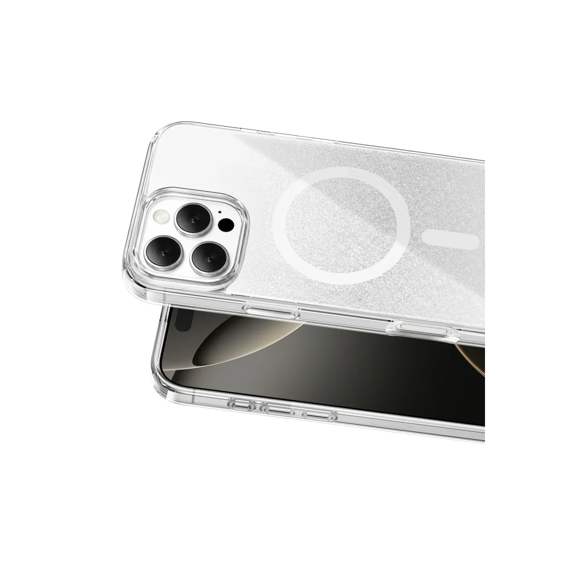 Onegif Apple İphone 16 Pro Max Sora Simli Magsafe Kapak - Beyaz Onegif Apple İphone 16 Pro Max Sora Simli Magsafe Kapak - Beyaz