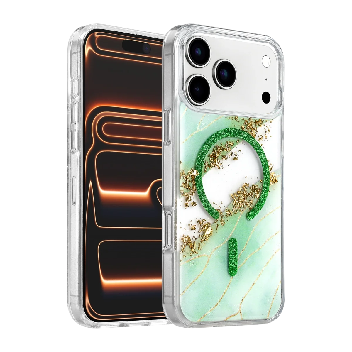 Onegif Apple İphone 17 Pro Max Lotus Simli Magsafe Kapak - Yeşil Fiyatı, Yorumları ve Özellikleri