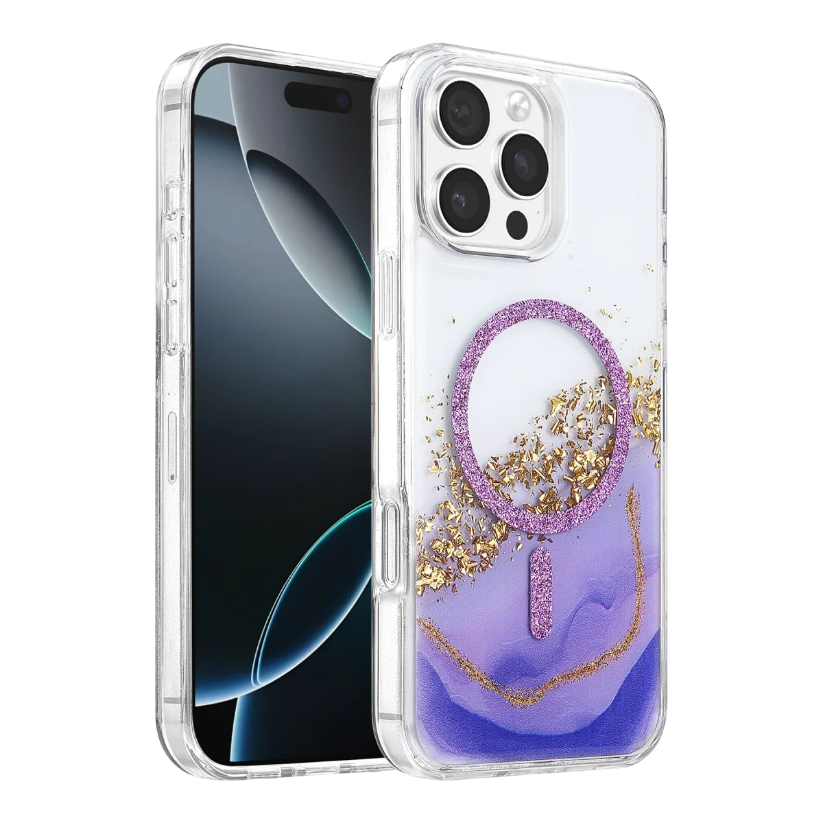 Onegif Apple İphone 16 Pro Max Lotus Simli Magsafe Kapak - Mor Fiyatı, Yorumları ve Özellikleri