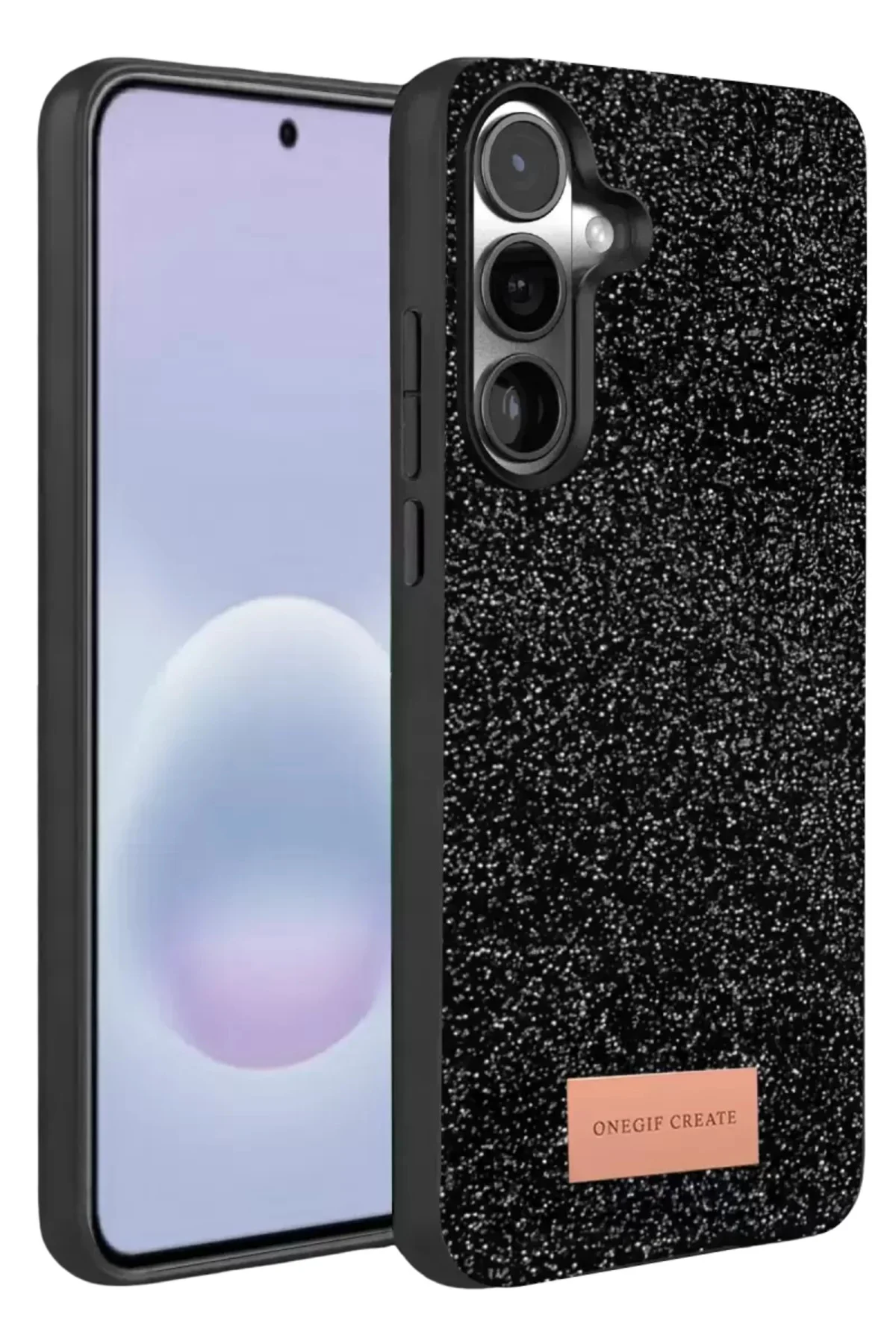 Onegif Samsung Galaxy A37 5g Bright Simli Kapak - Siyah