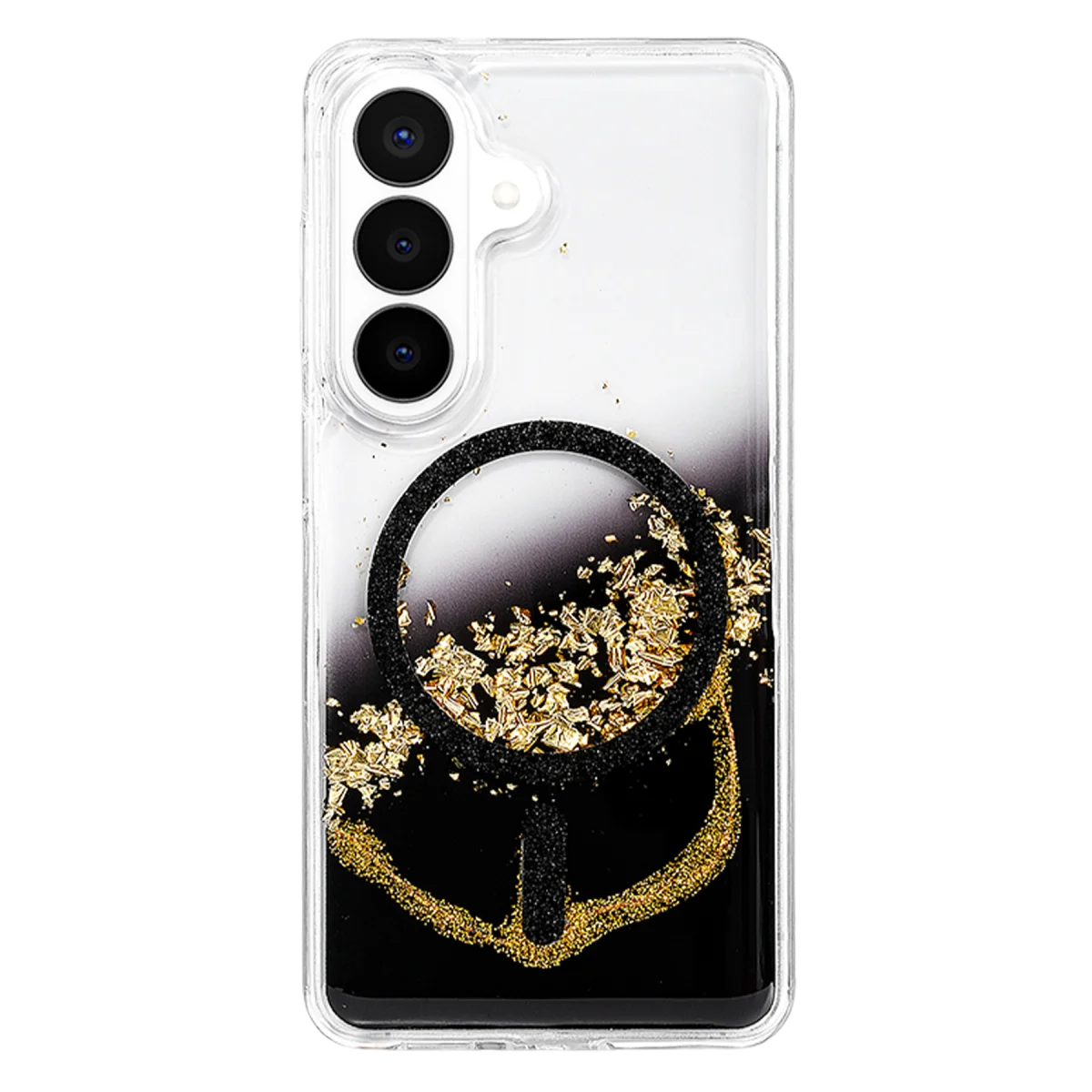 Onegif Samsung Galaxy S26 Lotus Simli Magsafe Kapak - Siyah Onegif Samsung Galaxy S26 Lotus Simli Magsafe Kapak - Siyah