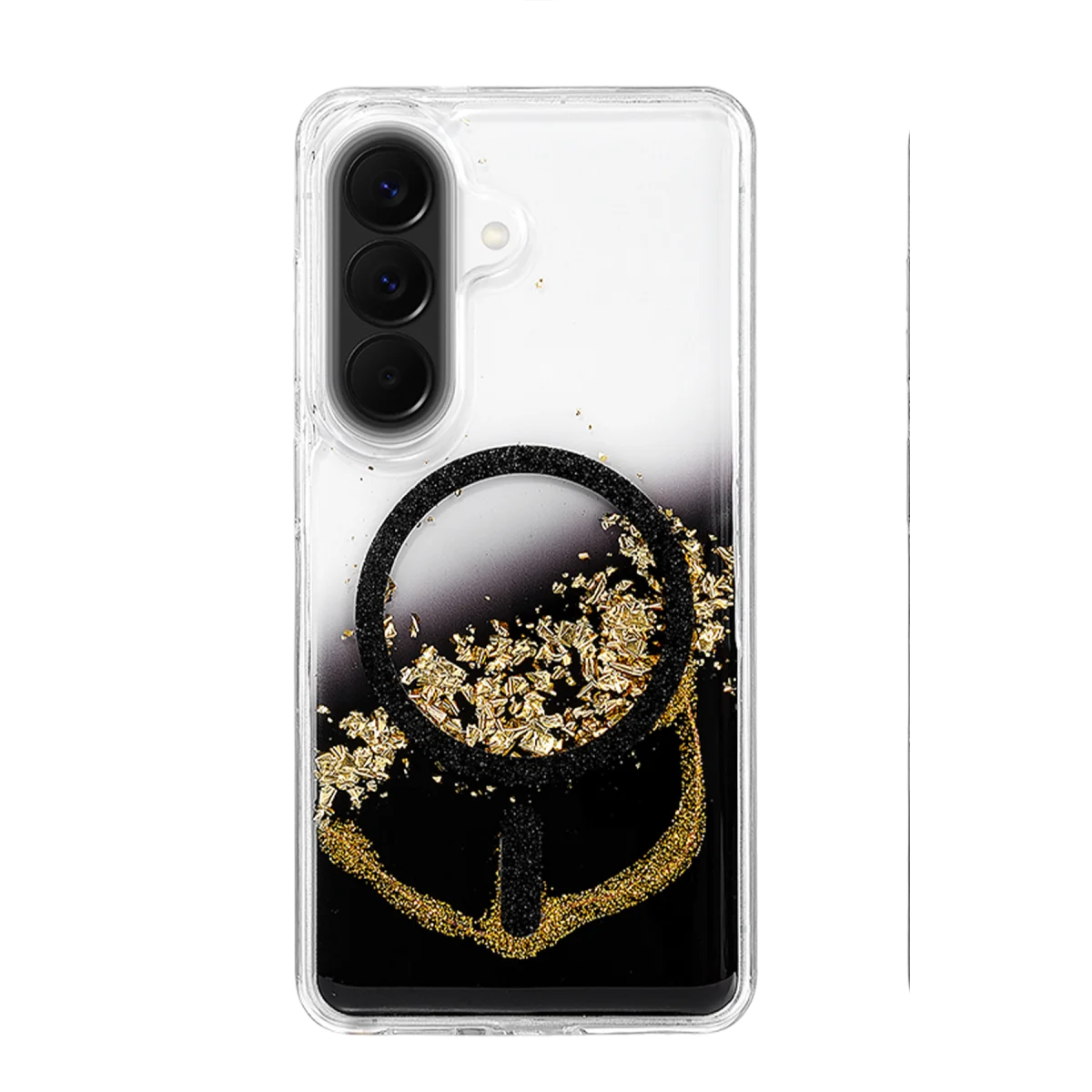 Onegif Samsung Galaxy A37 5G Lotus Simli Magsafe Kapak - Siyah Onegif Samsung Galaxy A37 5G Lotus Simli Magsafe Kapak - Siyah