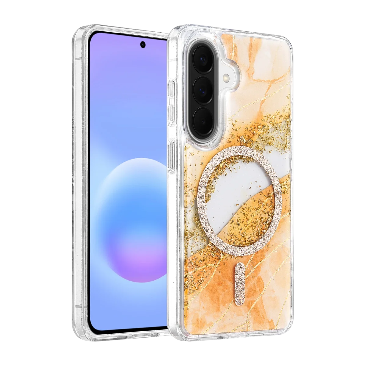 Onegif Samsung Galaxy A56 Lotus Simli Magsafe Kapak - Turuncu Fiyatı, Yorumları ve Özellikleri