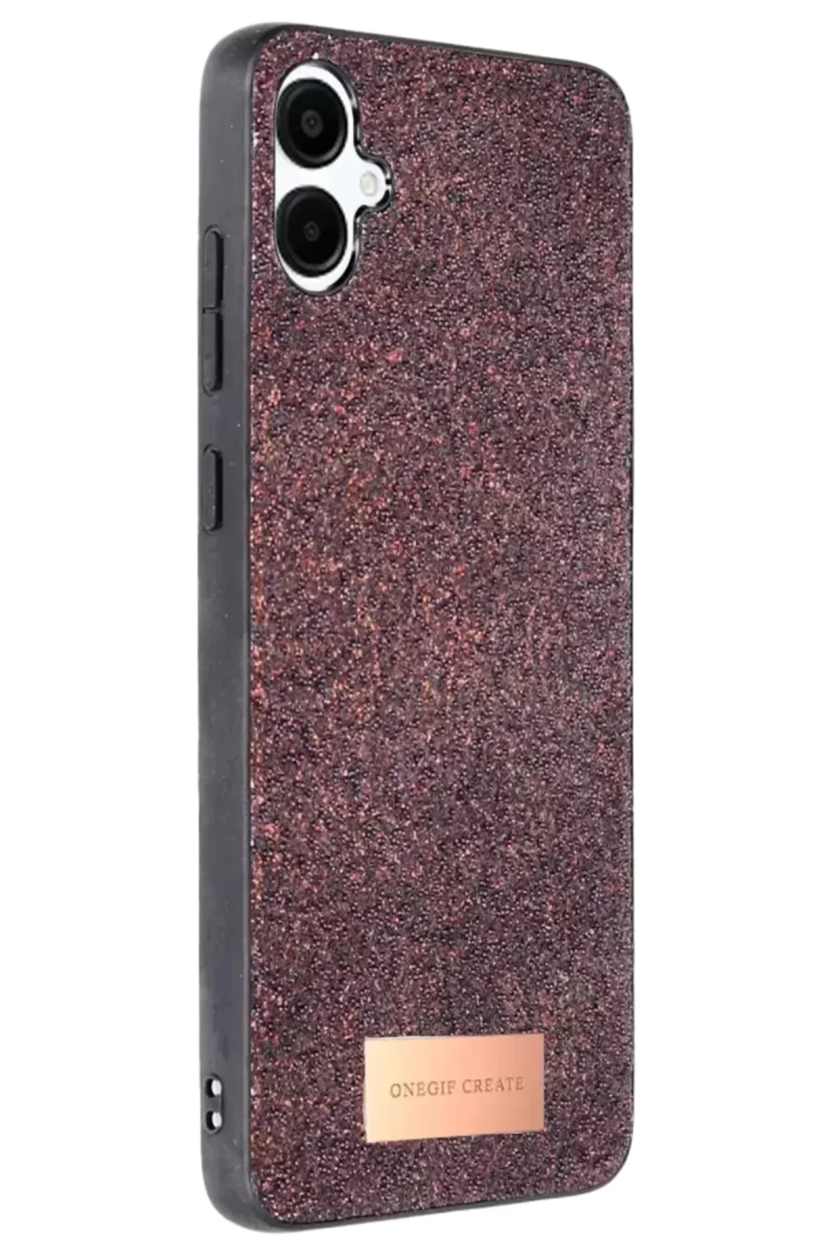 Onegif Samsung Galaxy A06 Bright Simli Kapak - Derin Mor