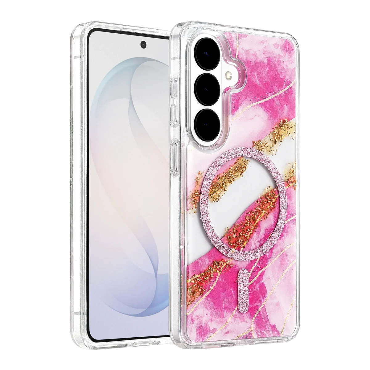 Onegif Samsung Galaxy S26 Lotus Simli Magsafe Kapak - Pembe Fiyatı, Yorumları ve Özellikleri