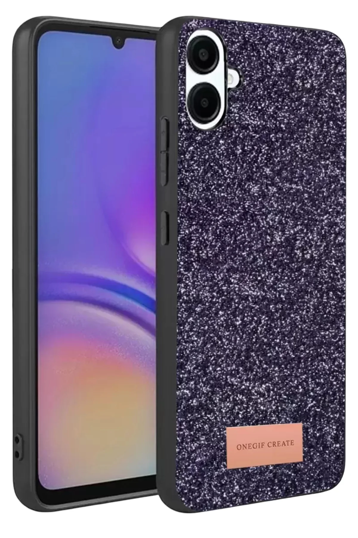 Onegif Samsung Galaxy A07 4g Bright Simli Kapak - Derin Mor