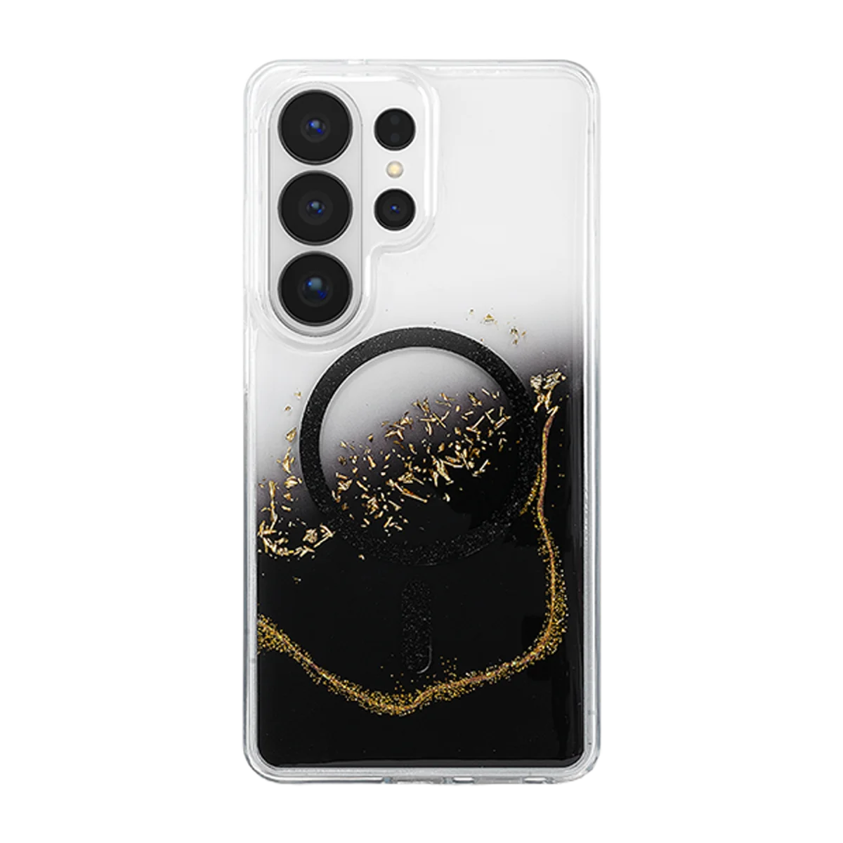 Onegif Samsung Galaxy S26 Ultra Lotus Simli Magsafe Kapak - Siyah