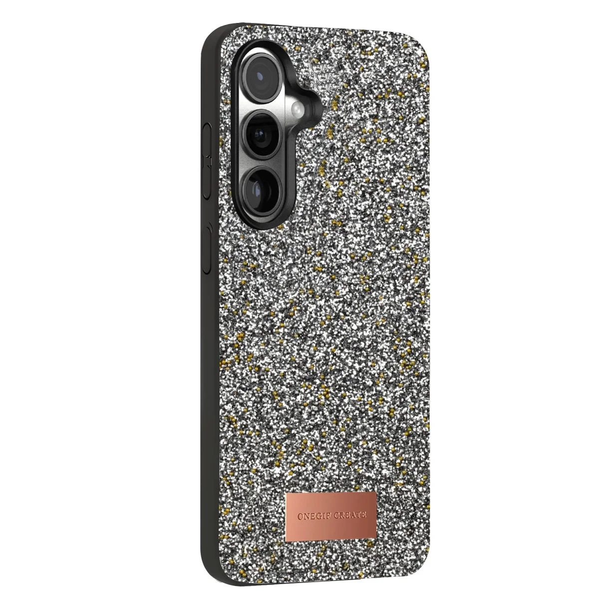 Onegif Samsung Galaxy S24 Plus Bright Simli Kapak - Gold Onegif Samsung Galaxy S24 Plus Bright Simli Kapak - Gold