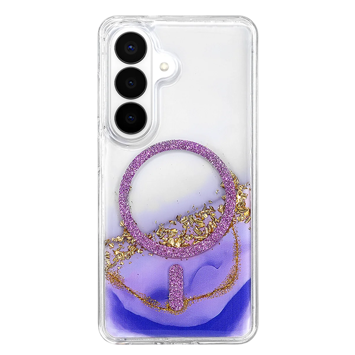 Onegif Samsung Galaxy S26 Lotus Simli Magsafe Kapak - Mor