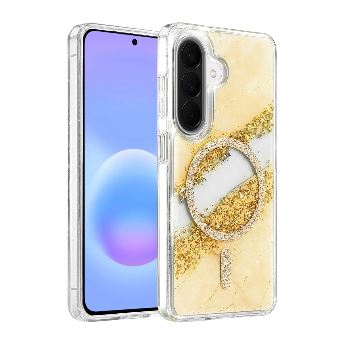 Onegif Samsung Galaxy A56 Lotus Simli Magsafe Kapak - Gümüş Fiyatı, Yorumları ve Özellikleri