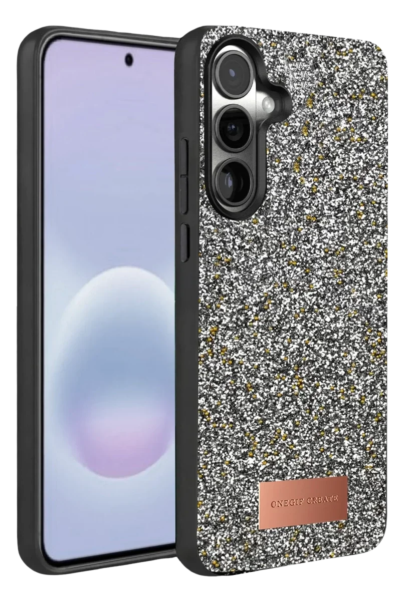 Onegif Samsung Galaxy A37 5G Bright Simli Kapak - Gold Onegif Samsung Galaxy A37 5G Bright Simli Kapak - Gold