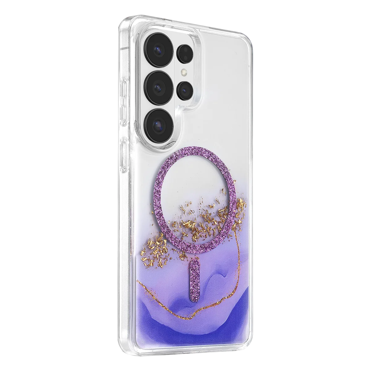 Onegif Samsung Galaxy S26 Ultra Lotus Simli Magsafe Kapak - Mor