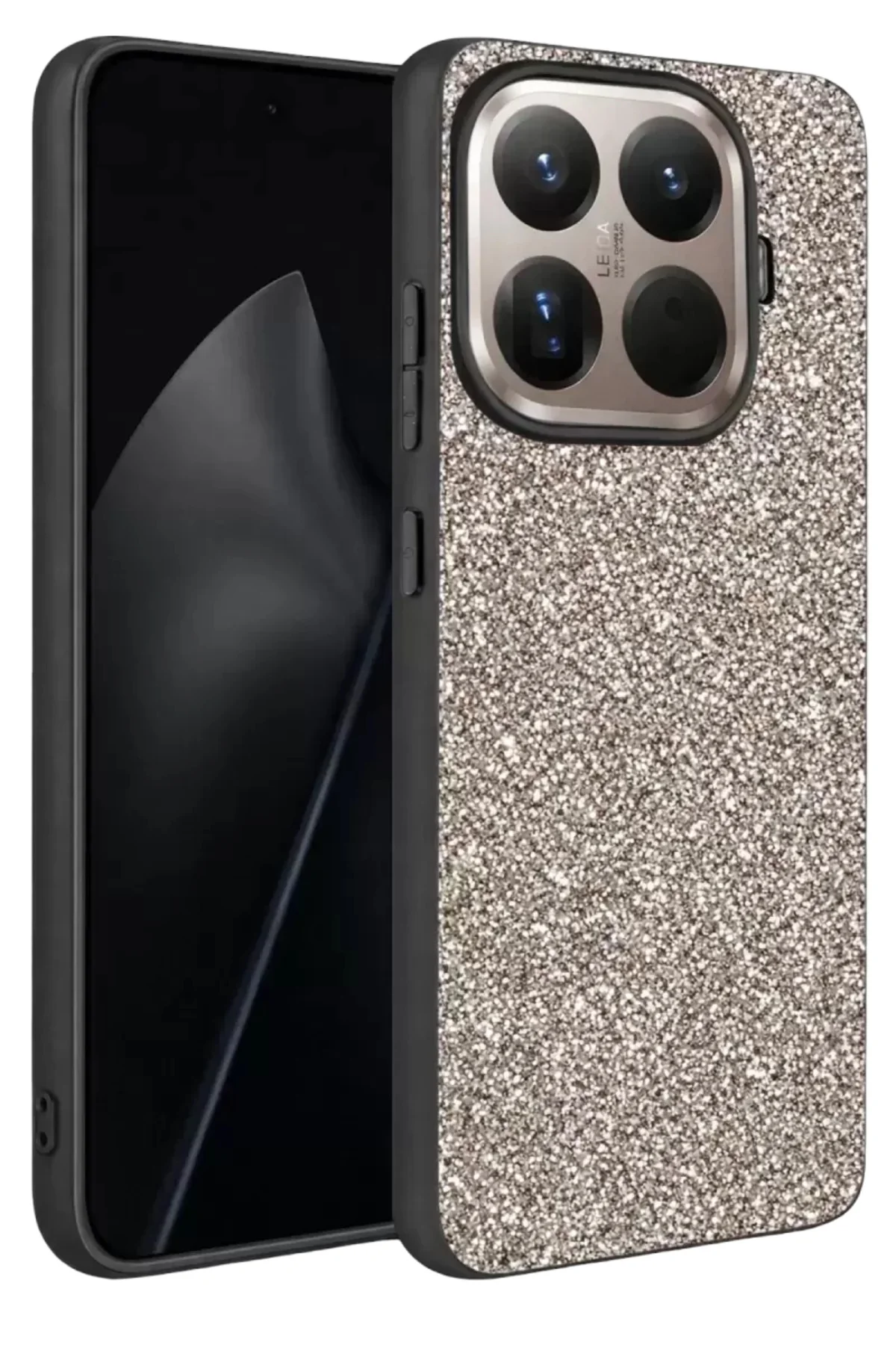Onegif Xiaomi Mi 15t Pro Bright Simli Kapak - Gümüş