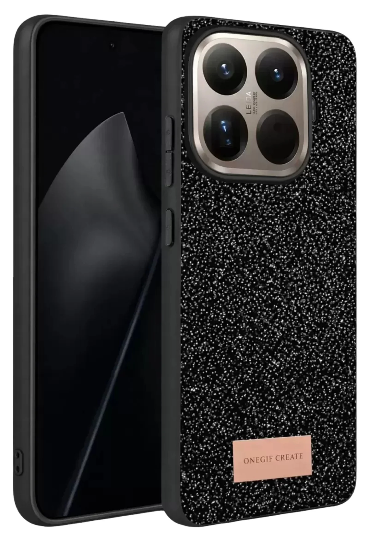 Onegif Xiaomi Mi 15t Pro Bright Simli Kapak - Siyah