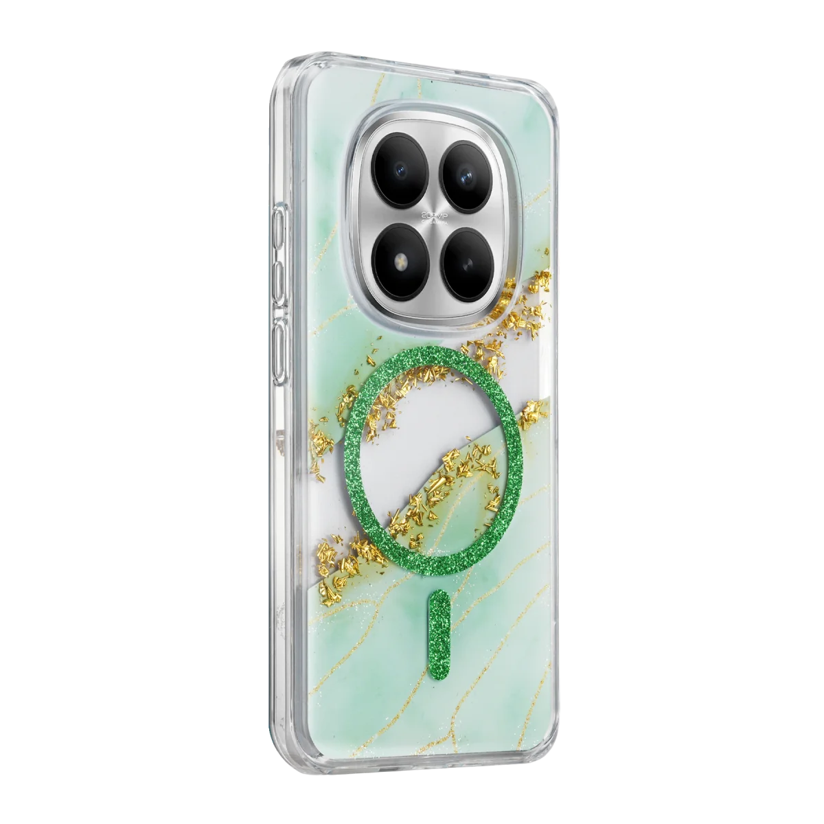 Onegif Xiaomi Redmi Note 15 Pro 5G Lotus Simli Magsafe Kapak - Yeşil