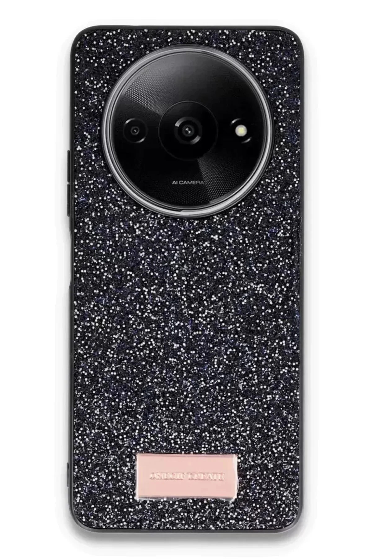 Onegif Xiaomi Redmi A3 4g Bright Simli Kapak - Siyah