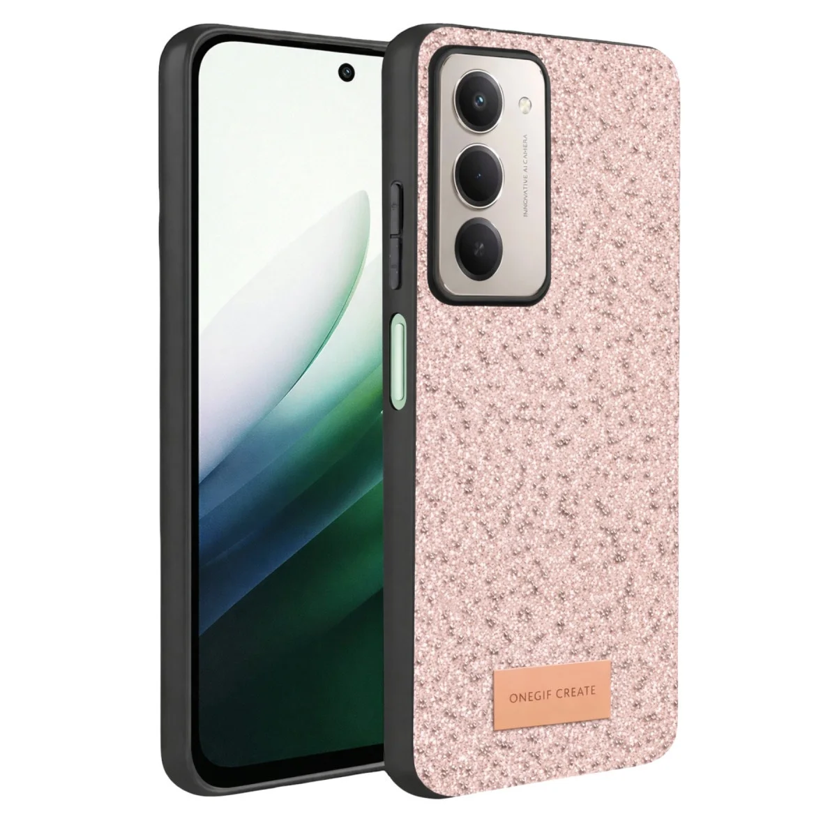 Onegif Xiaomi Redmi 15 4g Bright Simli Kapak - Pembe Fiyatı, Yorumları ve Özellikleri