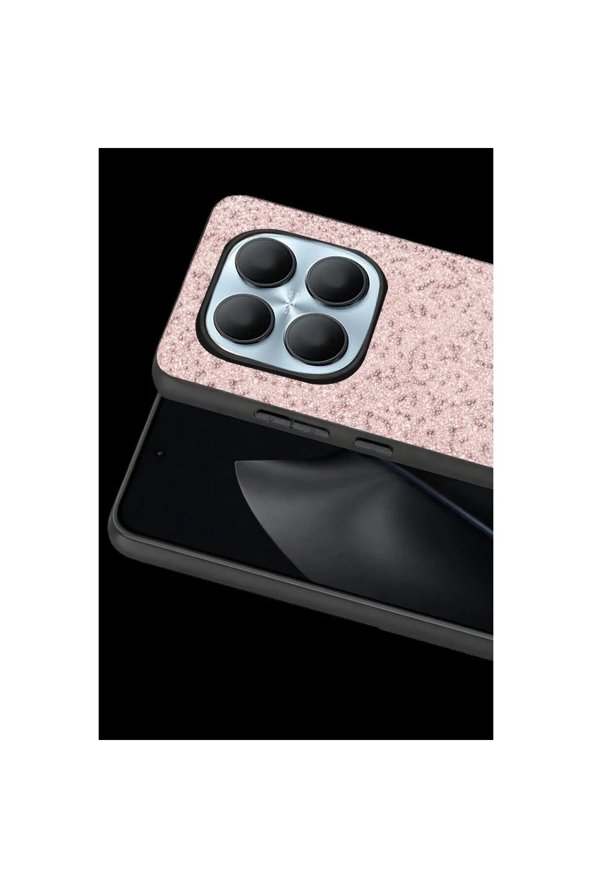 Onegif Xiaomi Redmi Note 15 4g Bright Simli Kapak - Pembe Onegif Xiaomi Redmi Note 15 4g Bright Simli Kapak - Pembe