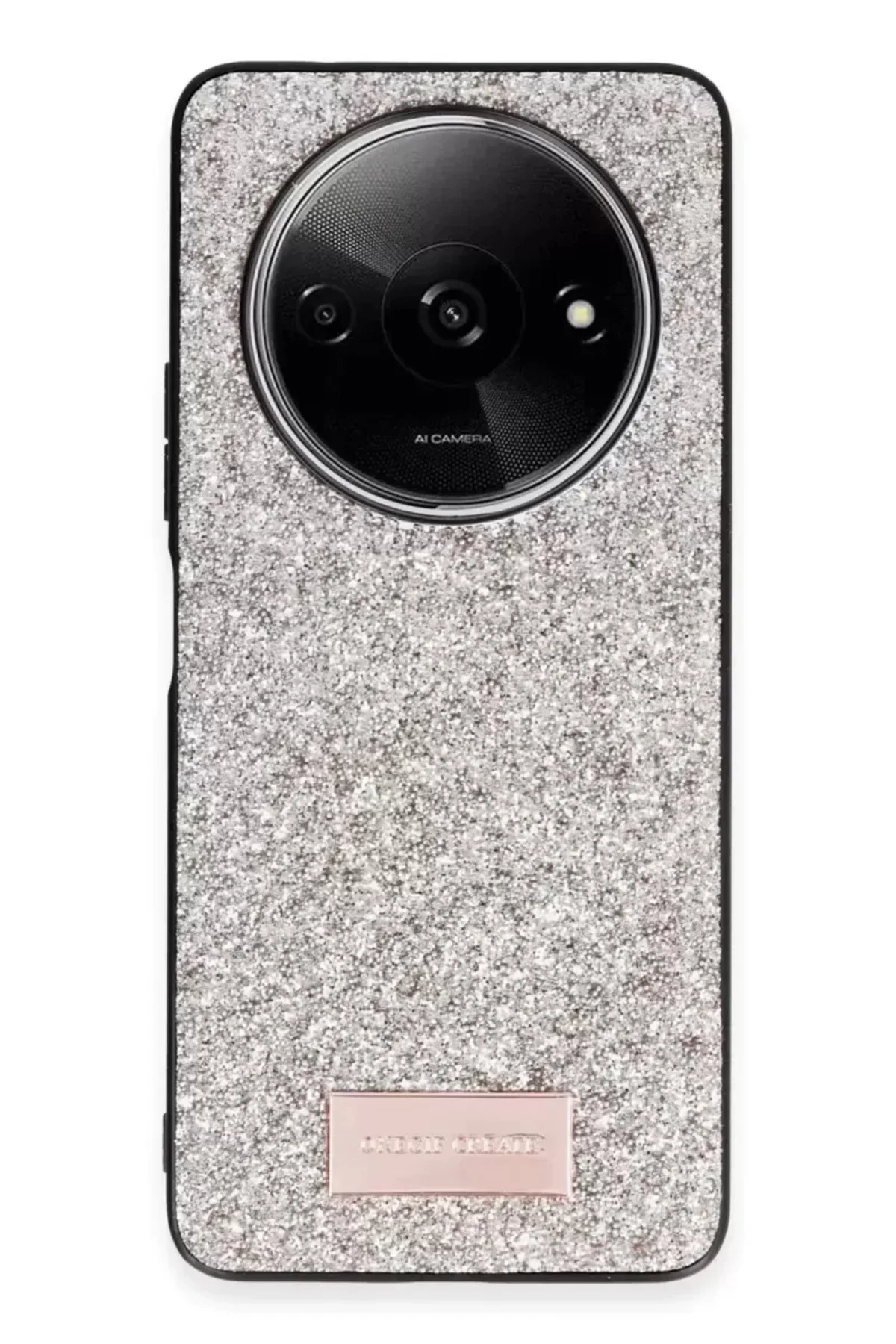 Onegif Xiaomi Redmi A3 4g Bright Simli Kapak - Gold