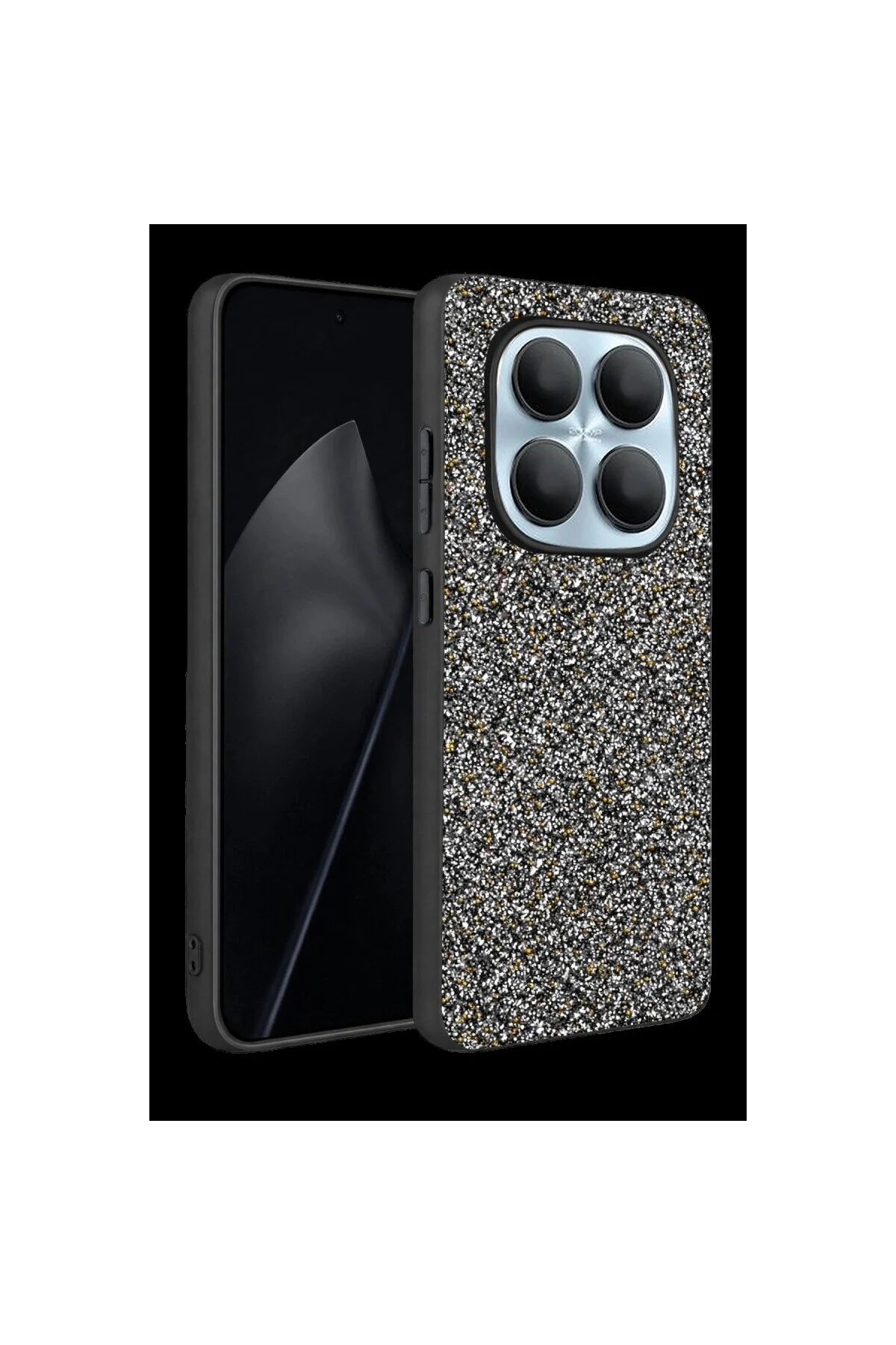 Onegif Xiaomi Redmi Note 15 Pro 5g Bright Simli Kapak - Gold