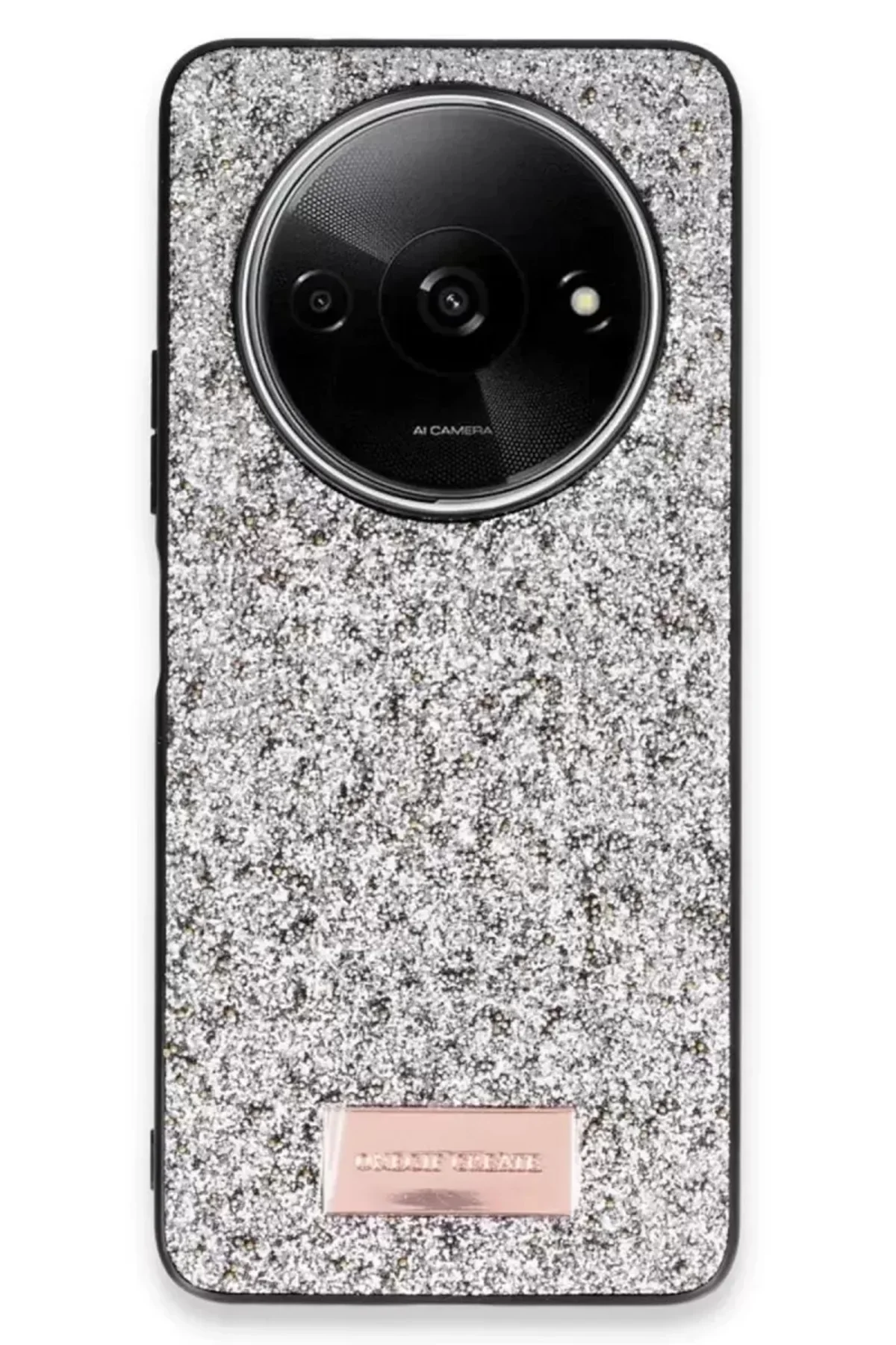 Onegif Xiaomi Redmi A3 4g Bright Simli Kapak - Gümüş