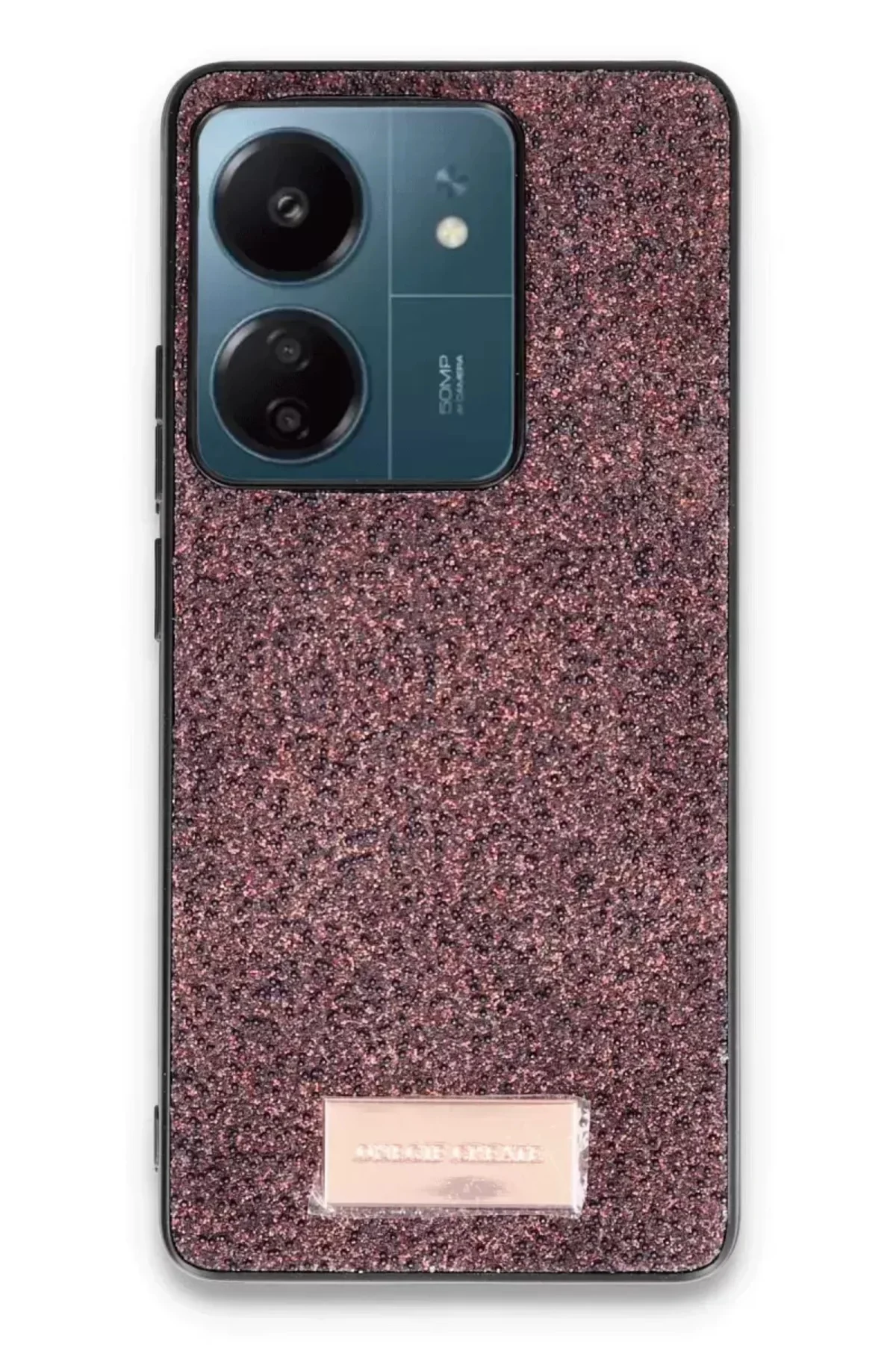 Onegif Xiaomi Redmi 13c Bright Simli Kapak - Derin Mor