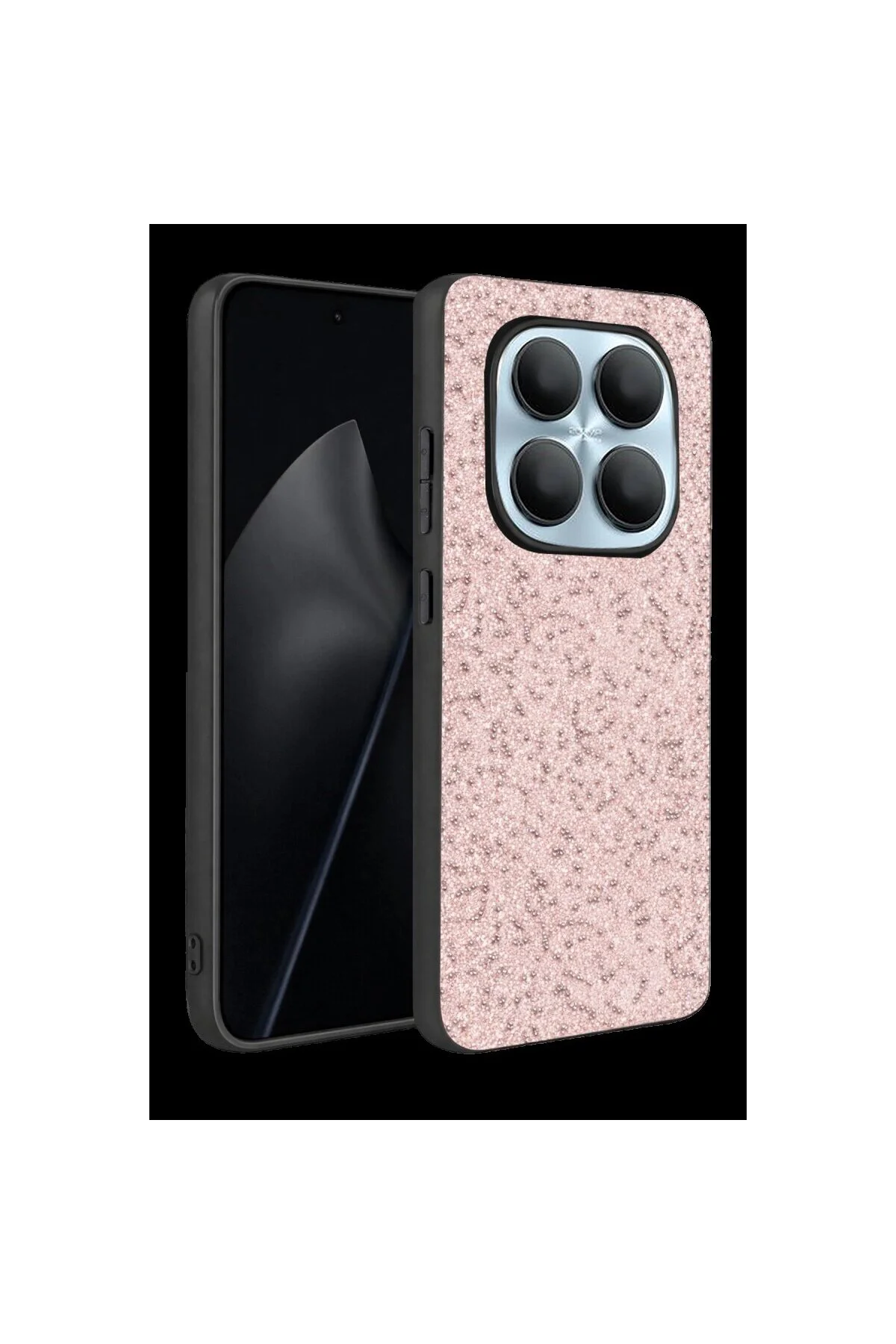 Onegif Xiaomi Redmi Note 15 4g Bright Simli Kapak - Pembe Onegif Xiaomi Redmi Note 15 4g Bright Simli Kapak - Pembe