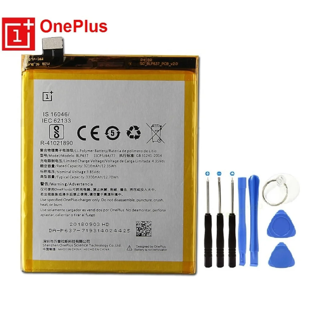 Oneplus 5T Pil Batarya Blp637 ve Tamir Seti