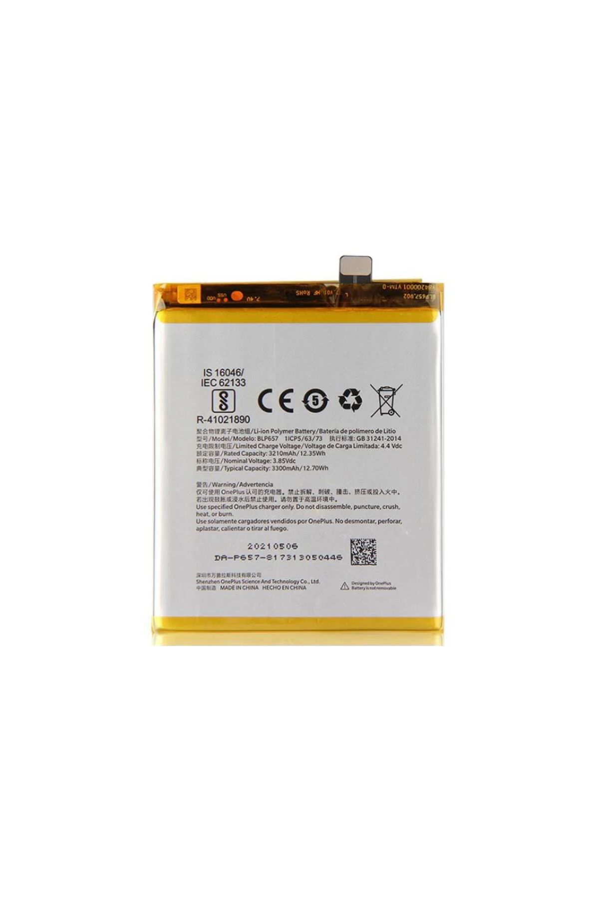 OnePlus 6 Batarya BLP657 3300mAh