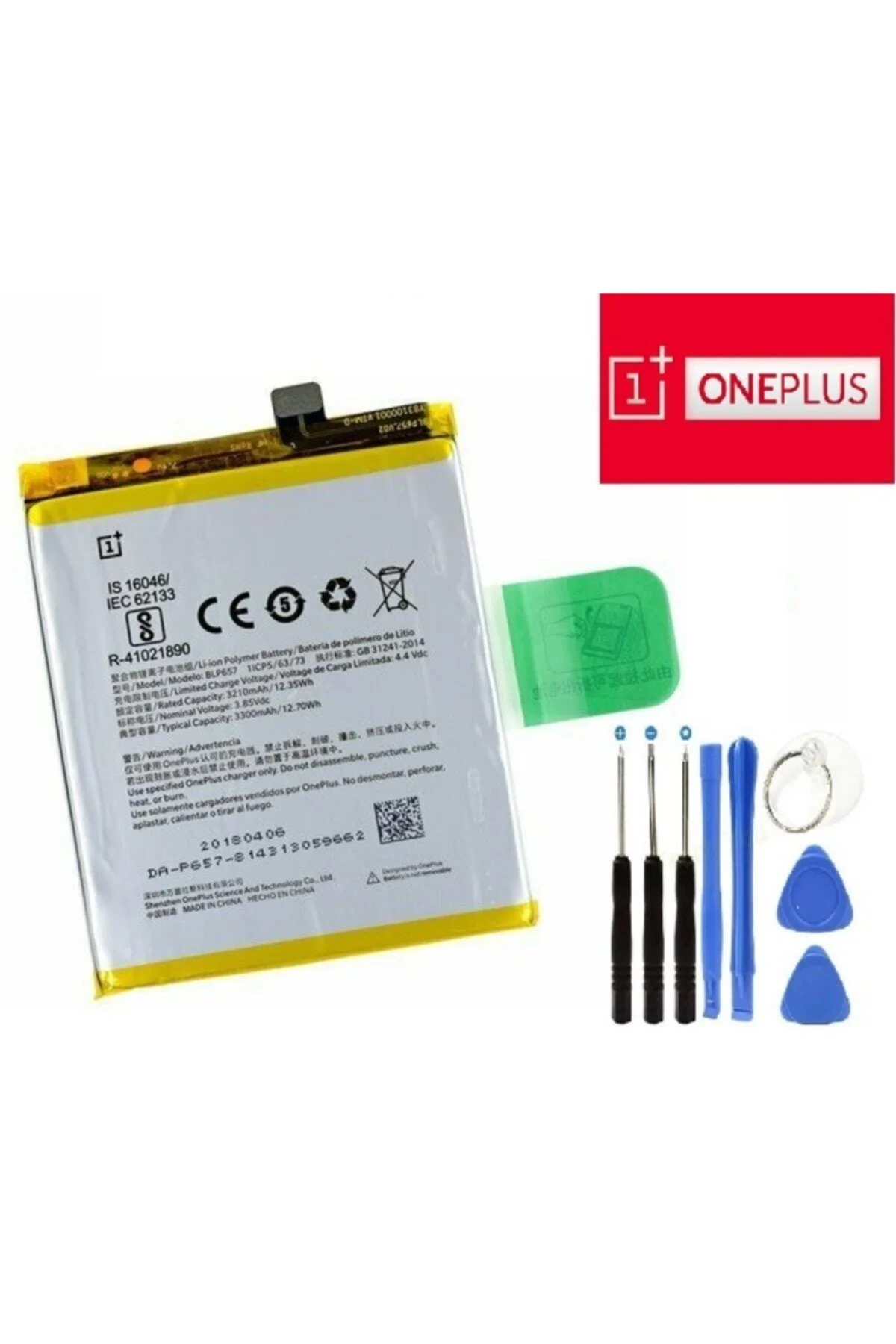 Oneplus 6 Pil Batarya Blp657 + Tamir Seti One Plus