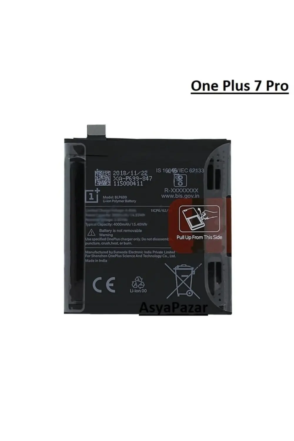 Oneplus 7 Pro Pil Batarya Gm1910 Blp699 Oneplus 7 Pro Pil Batarya Gm1910 Blp699