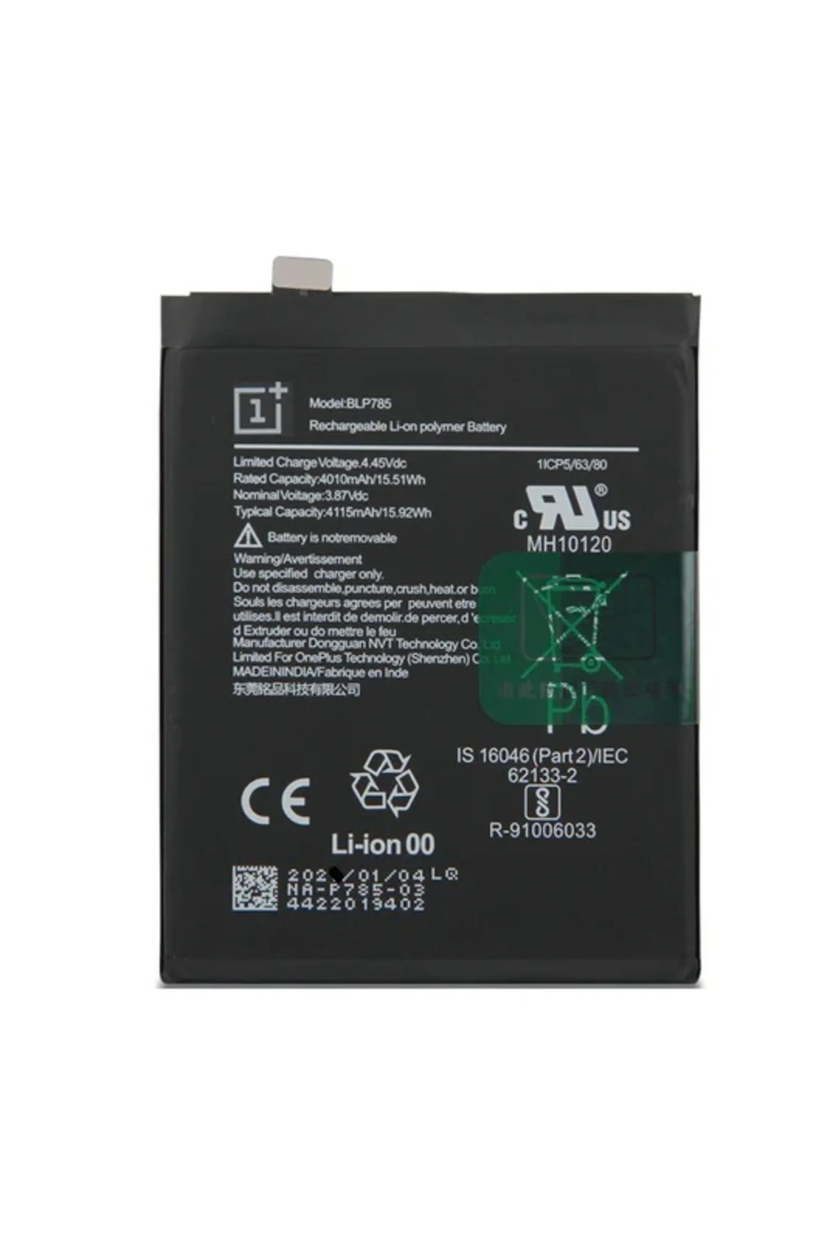 OnePlus 8 Nord 5g Pil Batarya BLP785 4115 mAh