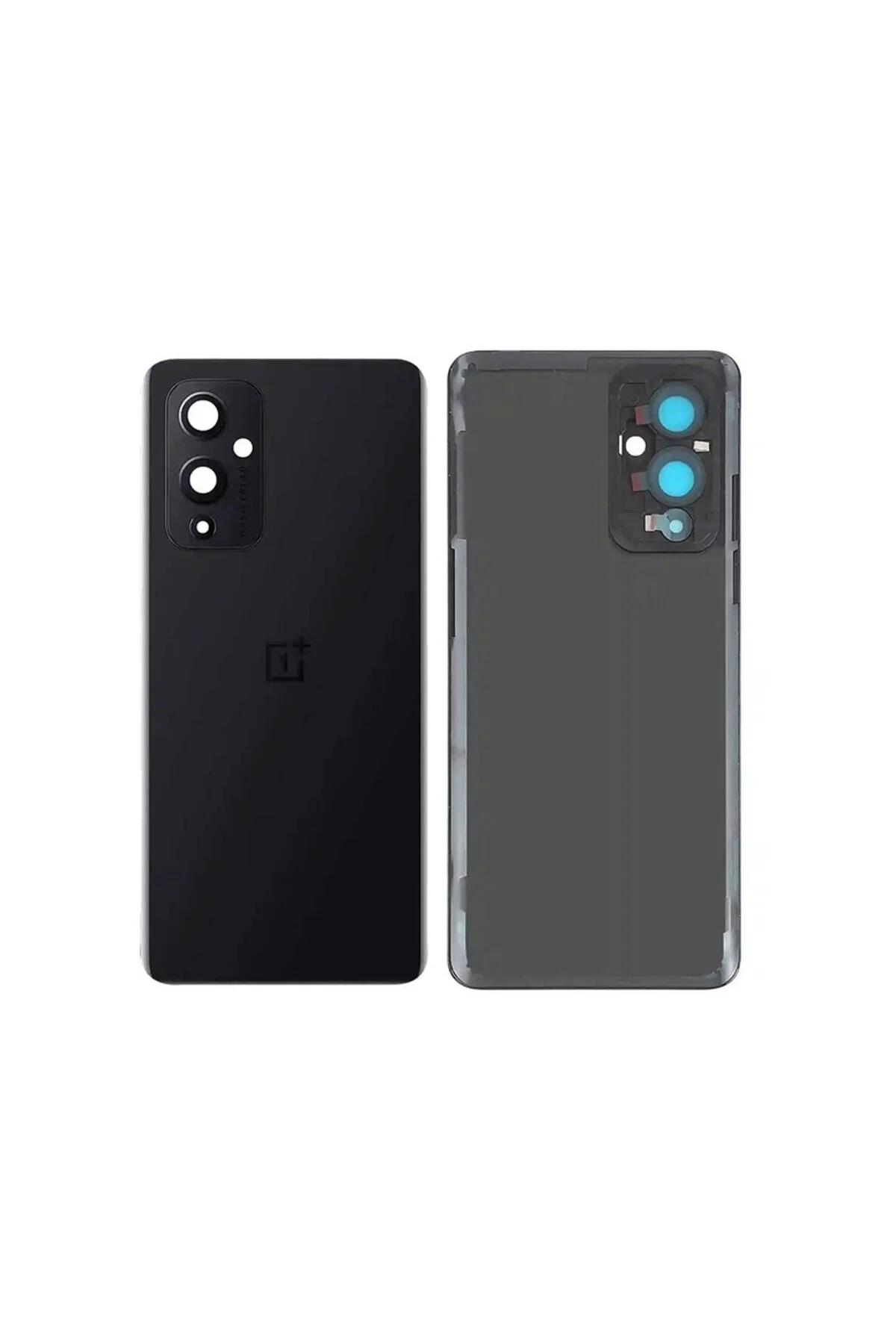 Oneplus 9 Arka Pil Batarya Kapağı Cam Kamera Lensli LE2110/LE115- Siyah