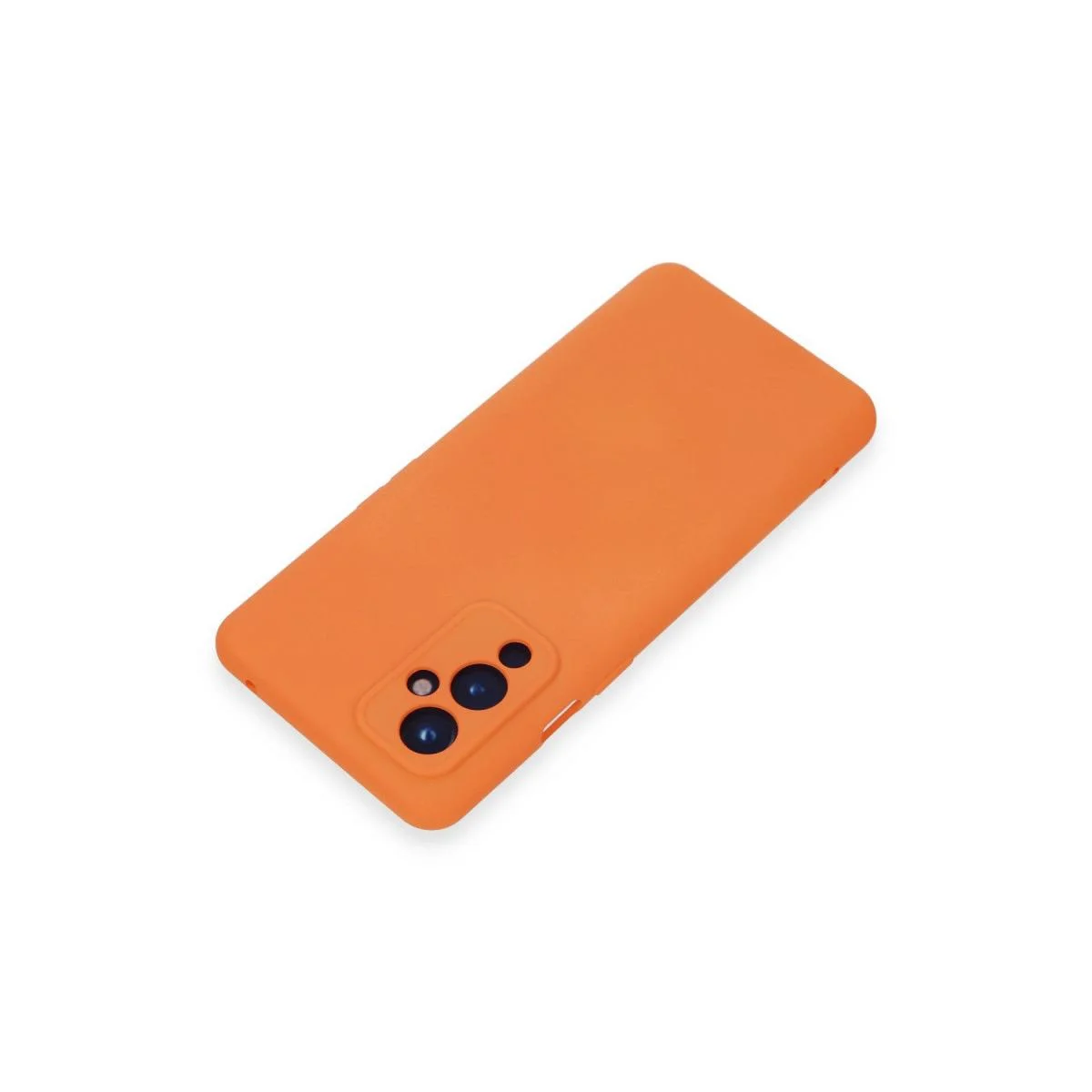 OnePlus 9 ile Uyumlu Nano İçi Kadife Silikon Kılıf - Turuncu OnePlus 9 ile Uyumlu Nano İçi Kadife Silikon Kılıf - Turuncu