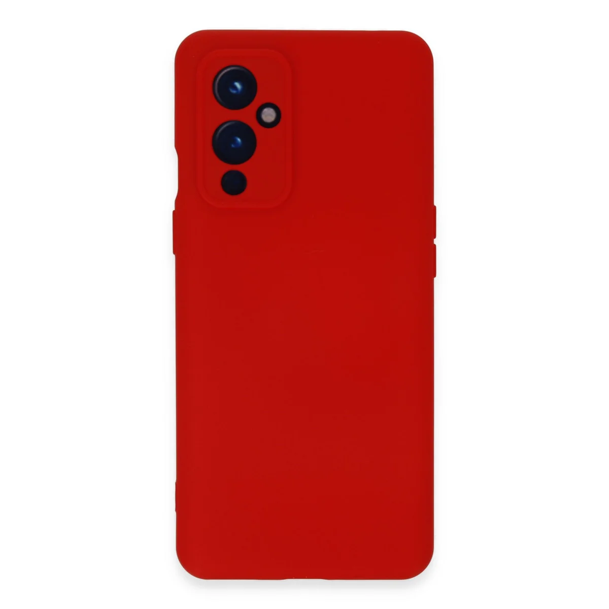 OnePlus 9 Nano İçi Kadife Silikon Kılıf - Kırmızı Güvenli ve Şık Koruma