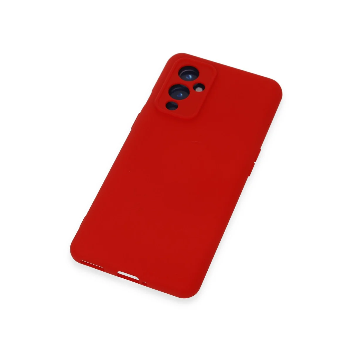 OnePlus 9 Nano İçi Kadife Silikon Kılıf - Kırmızı Güvenli ve Şık Koruma
