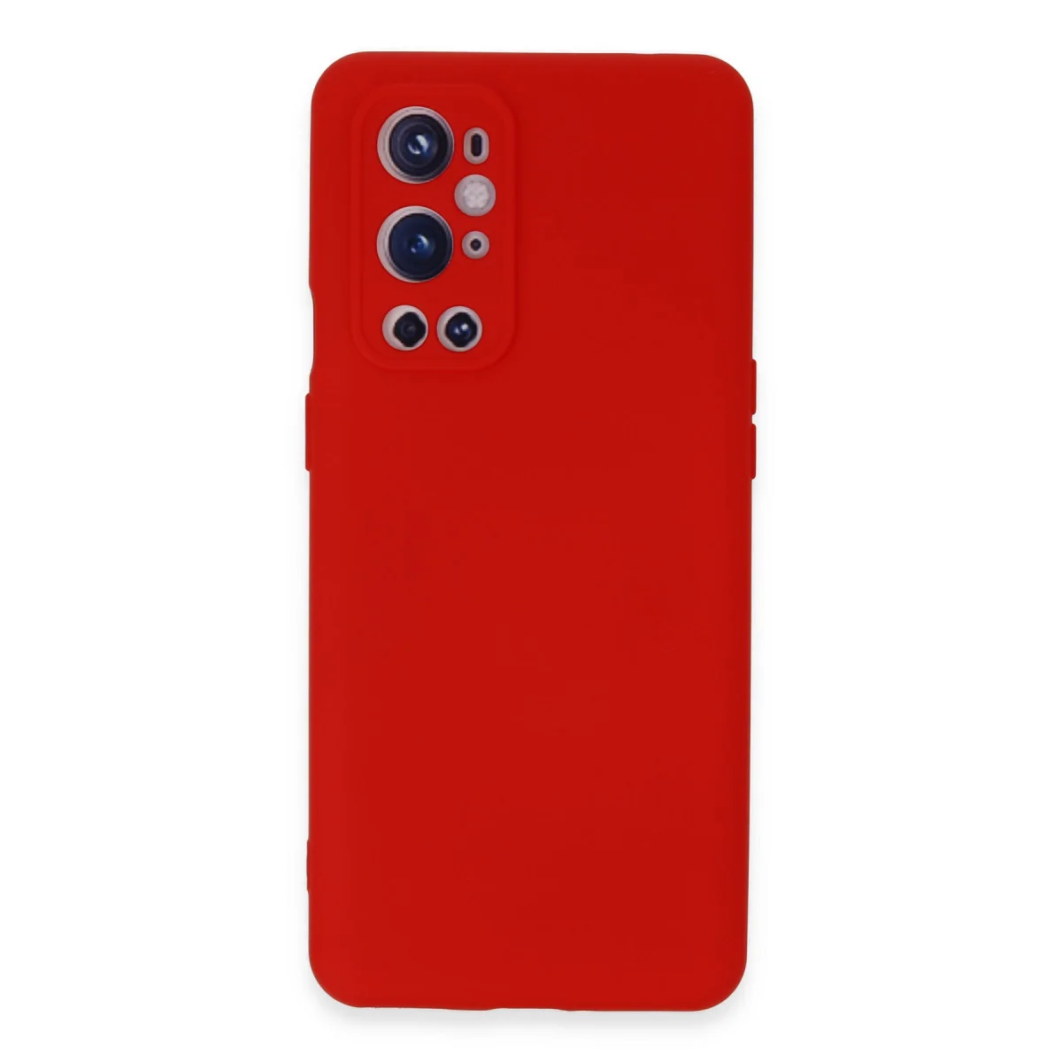 OnePlus 9 Pro Nano İçi Kadife Silikon Kılıf - Kırmızı