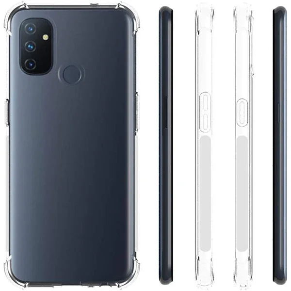 OnePlus Nord N100 Silikon Kılıf Anti-Drop & Kamera Korumalı Şeffaf