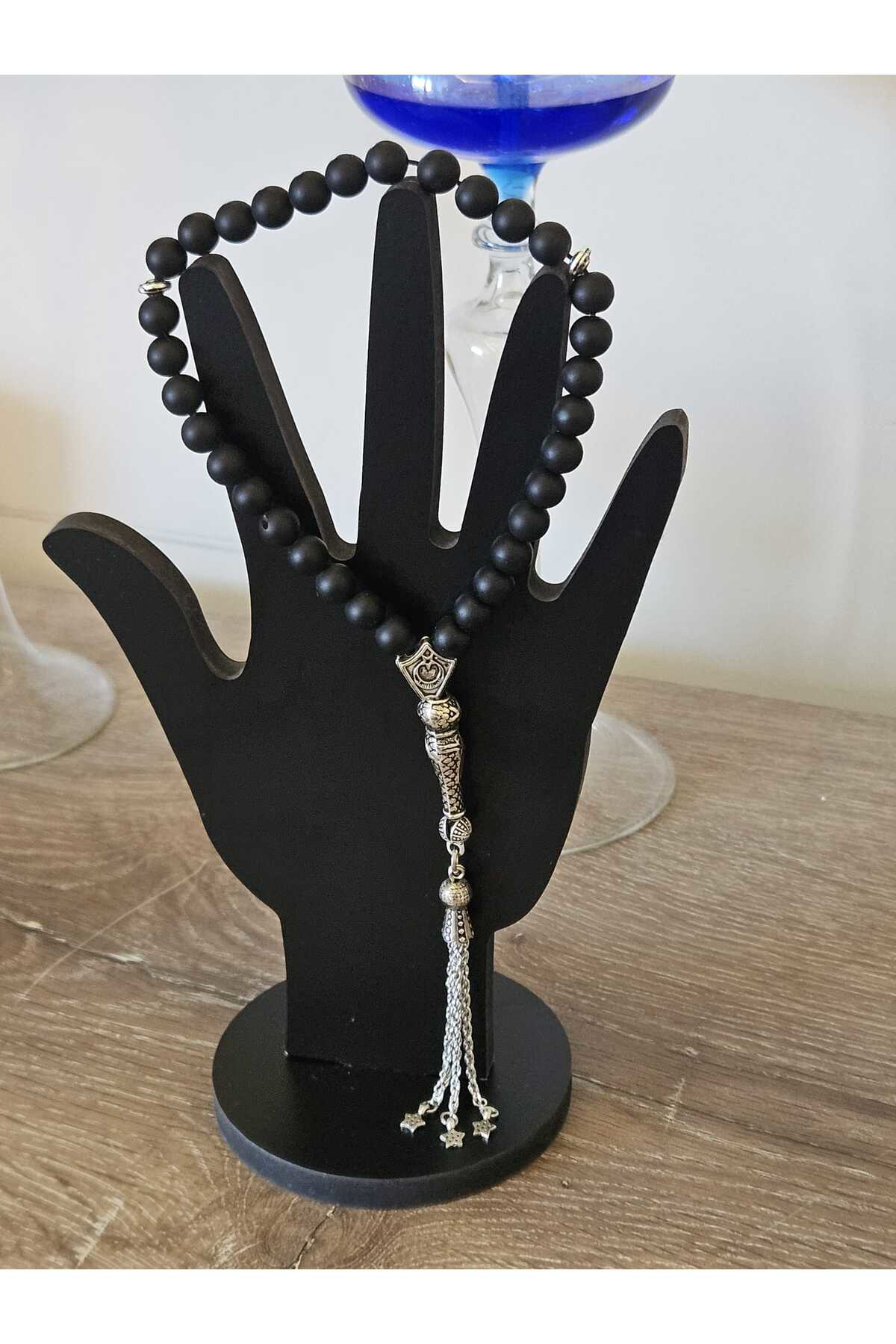 Misstakıjewelry Oniks Doğaltaş Tesbih