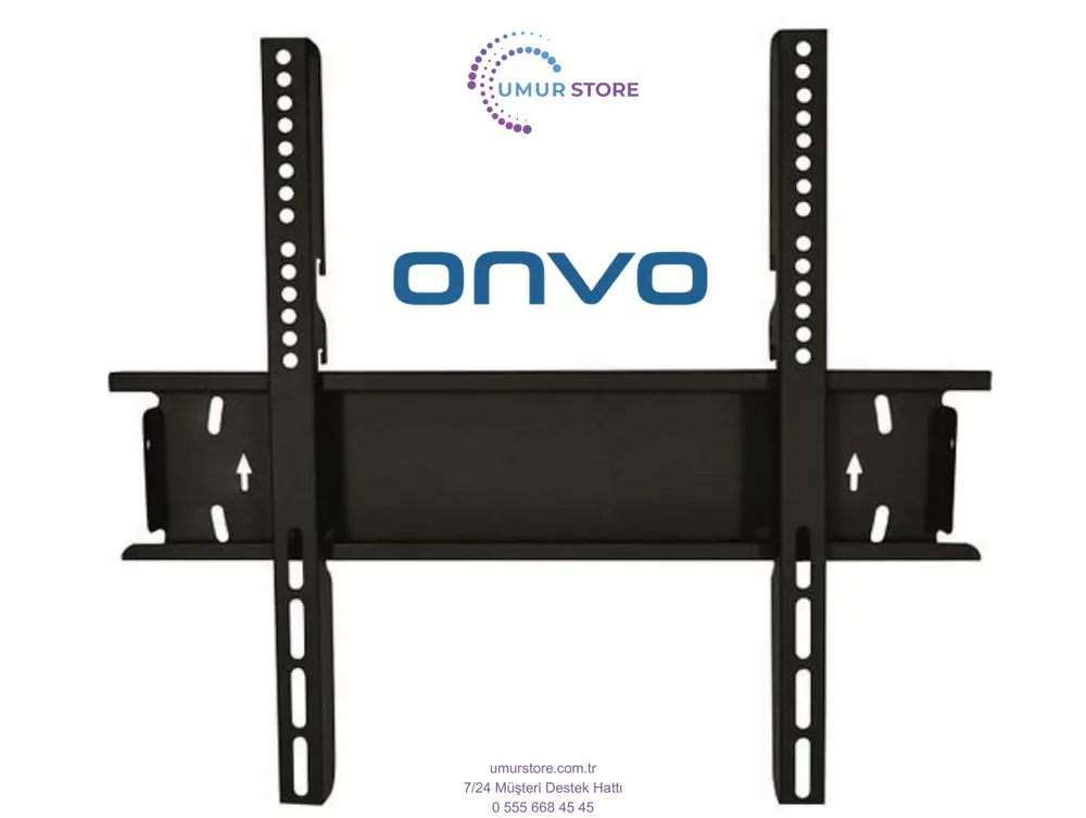 Onvo 100” inç Televizyon Uyumlu Sabit Duvar Asma Aparatı-120 Kg T