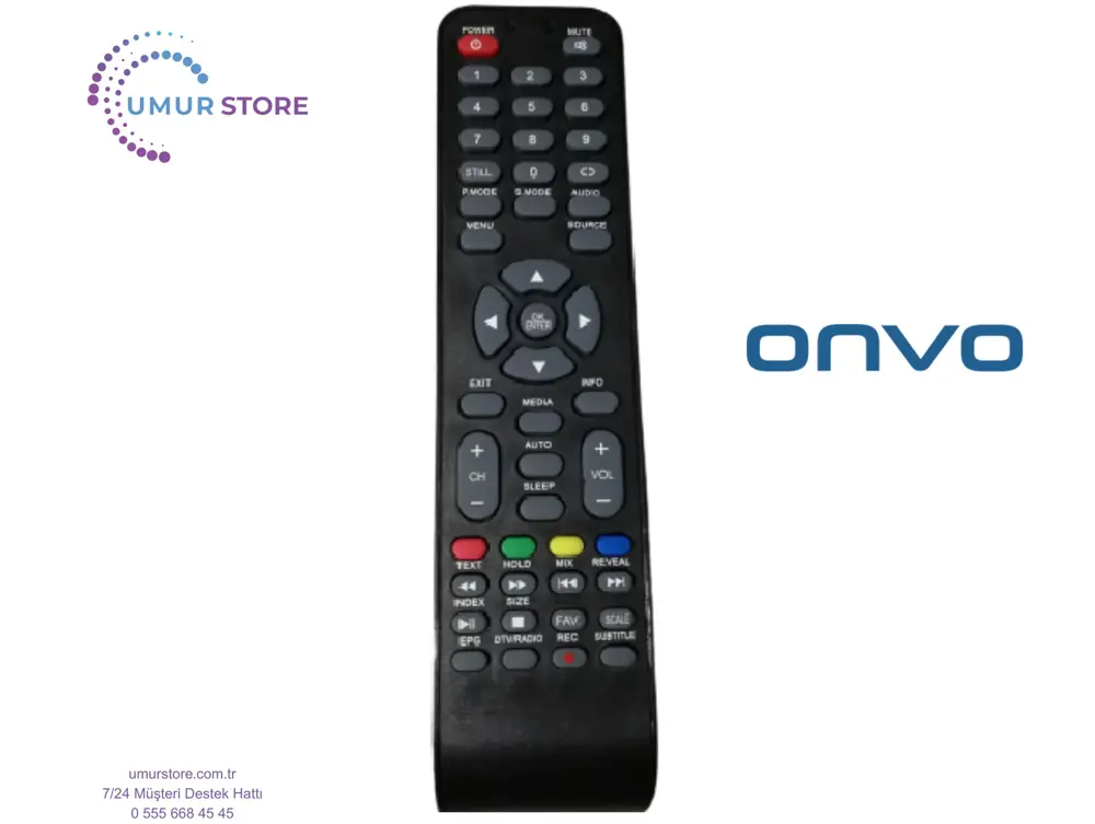 Onvo 2200-EDR000 Uyumlu Televizyon Kumandası