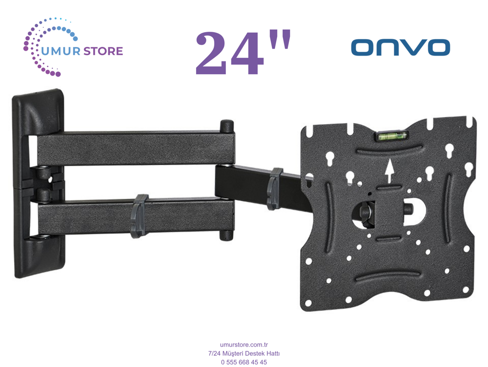 ONVO 24OV6000H 24 inç / 22”- 49” Lcd Led Televizyon Hareketli Duv