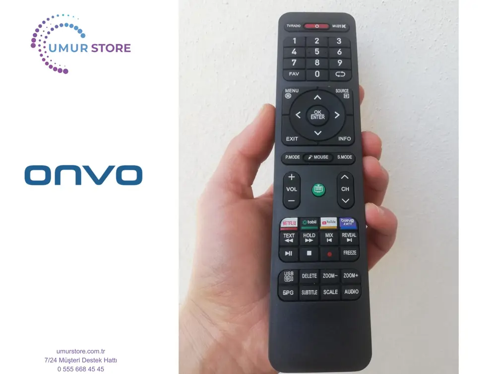 Onvo 32 OV 6000H Uyumlu Android Smart Televizyon Kumandası