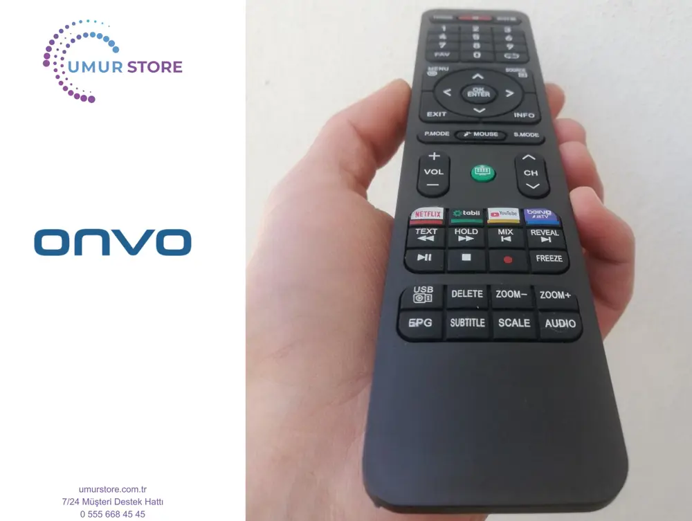 Onvo 32 OV 6000H Uyumlu Android Smart Televizyon Kumandası