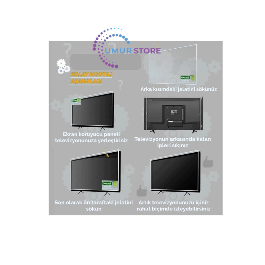Onvo  50Ovf9001uq Tv Ekran Koruyucu -  50" İnc 127 Ekran Koruy