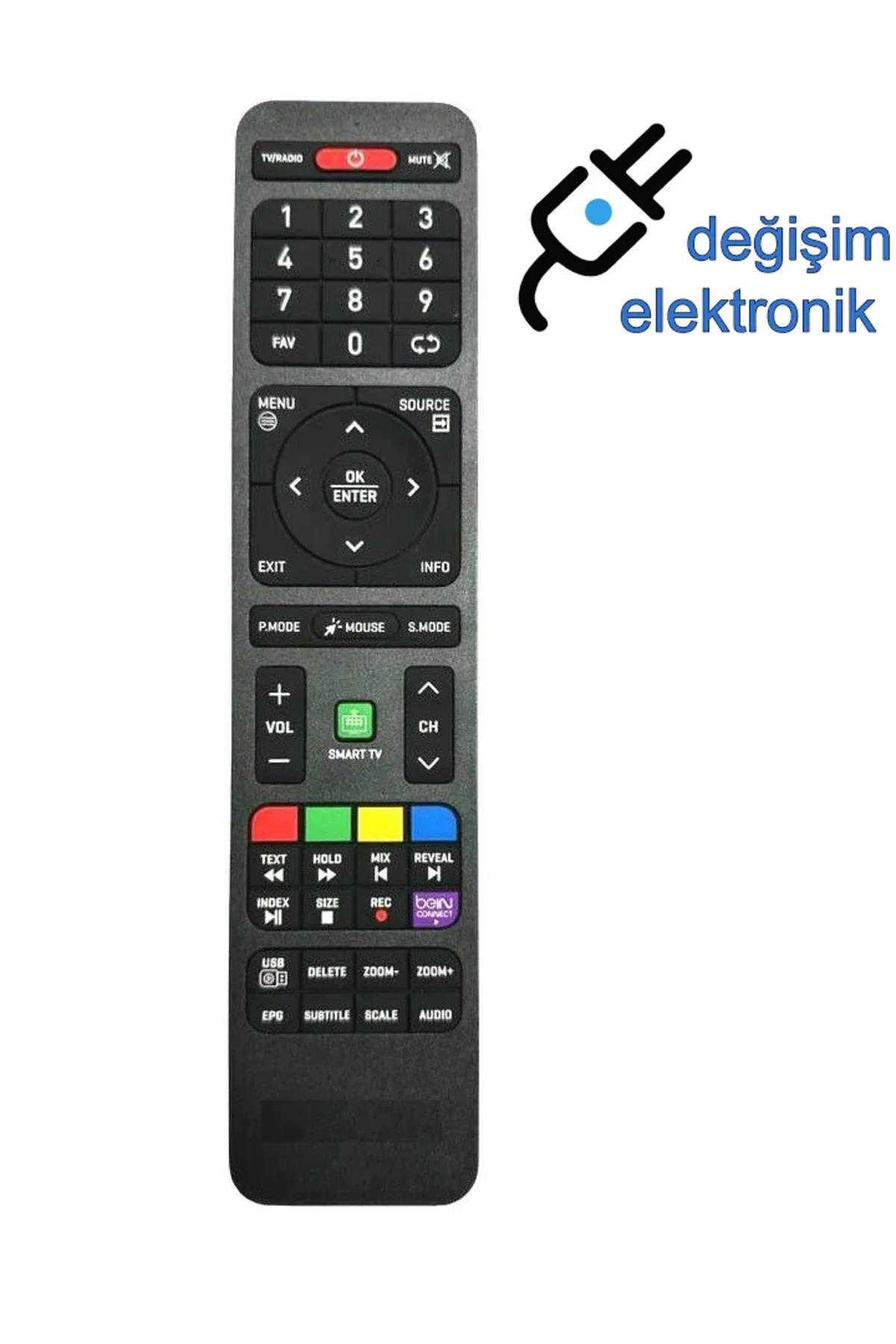 Onvo Android Tv Kumandası Be in Con nect Tuşlu