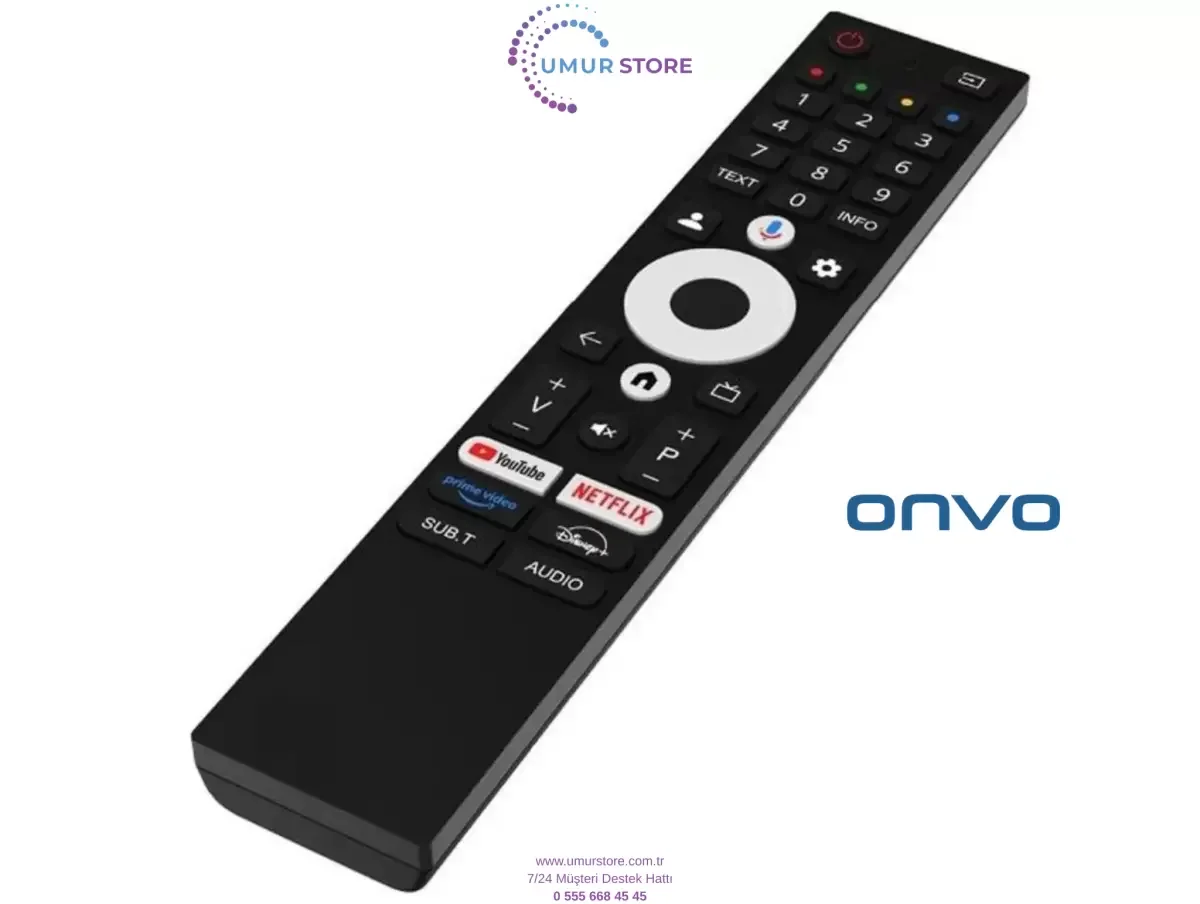 Onvo İle Uyumlu 70OVF9000UQK Mikrofonlu Smart Led Tv Kumanda Onvo İle Uyumlu 70OVF9000UQK Mikrofonlu Smart Led Tv Kumanda