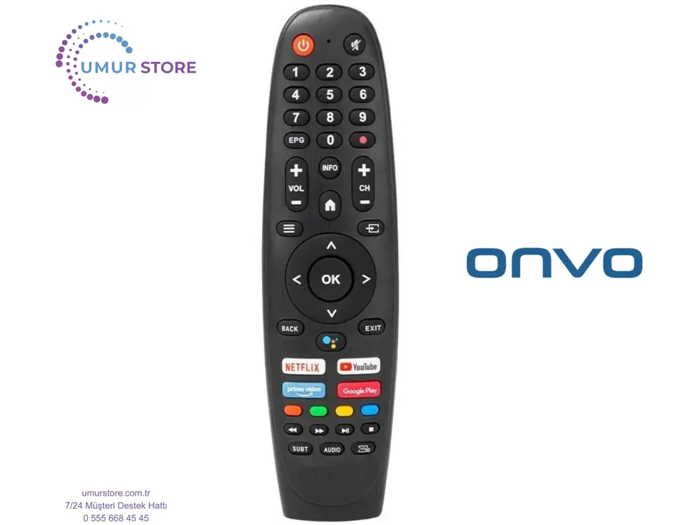 Onvo OV43F800 Android Smart Televizyon Kumandası