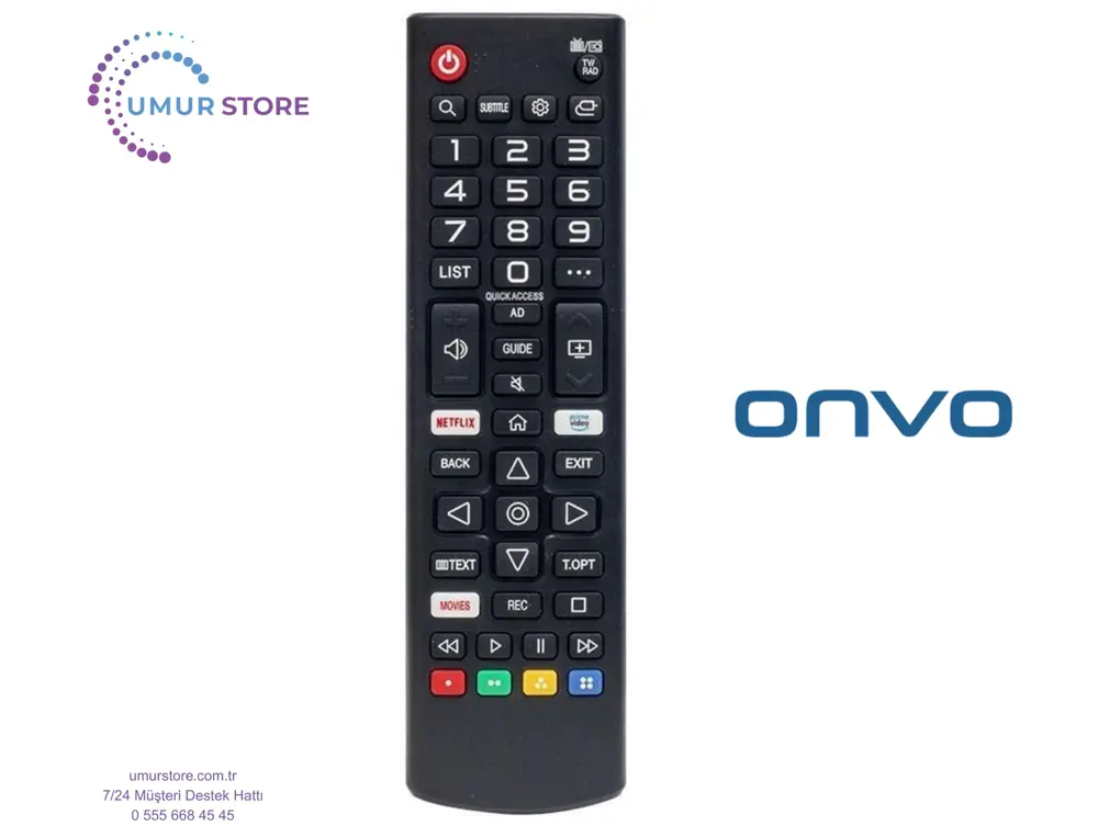 Onvo OV65500 Webos Smart Televizyon Kumandası-Mikrofonsuz Onvo OV65500 Webos Smart Televizyon Kumandası-Mikrofonsuz