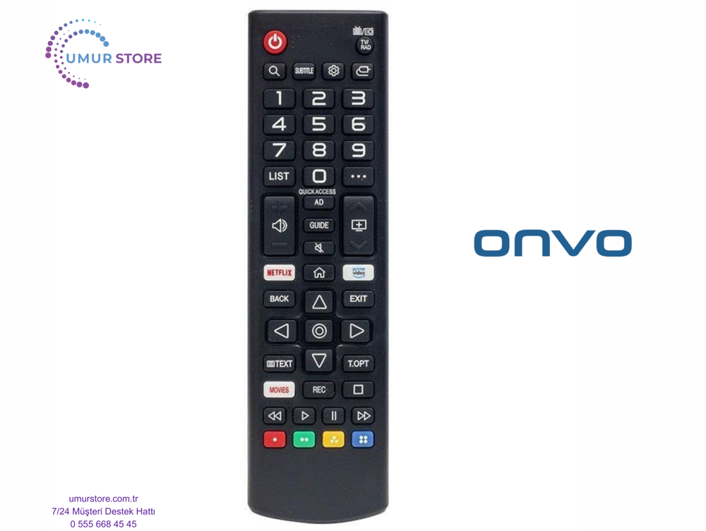 Onvo OV85500 Webos Smart Televizyon Kumandası-Mikrofonsuz